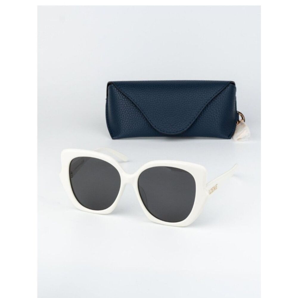 Loewe INFLATED Women Sunglasses Ivory Smoke Butterfly LW40133F 25A NEW AUTHENTIC